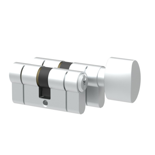 Komplet wkładek Łucznik D profil E8 45-60 gałka M1 od 45 satyna